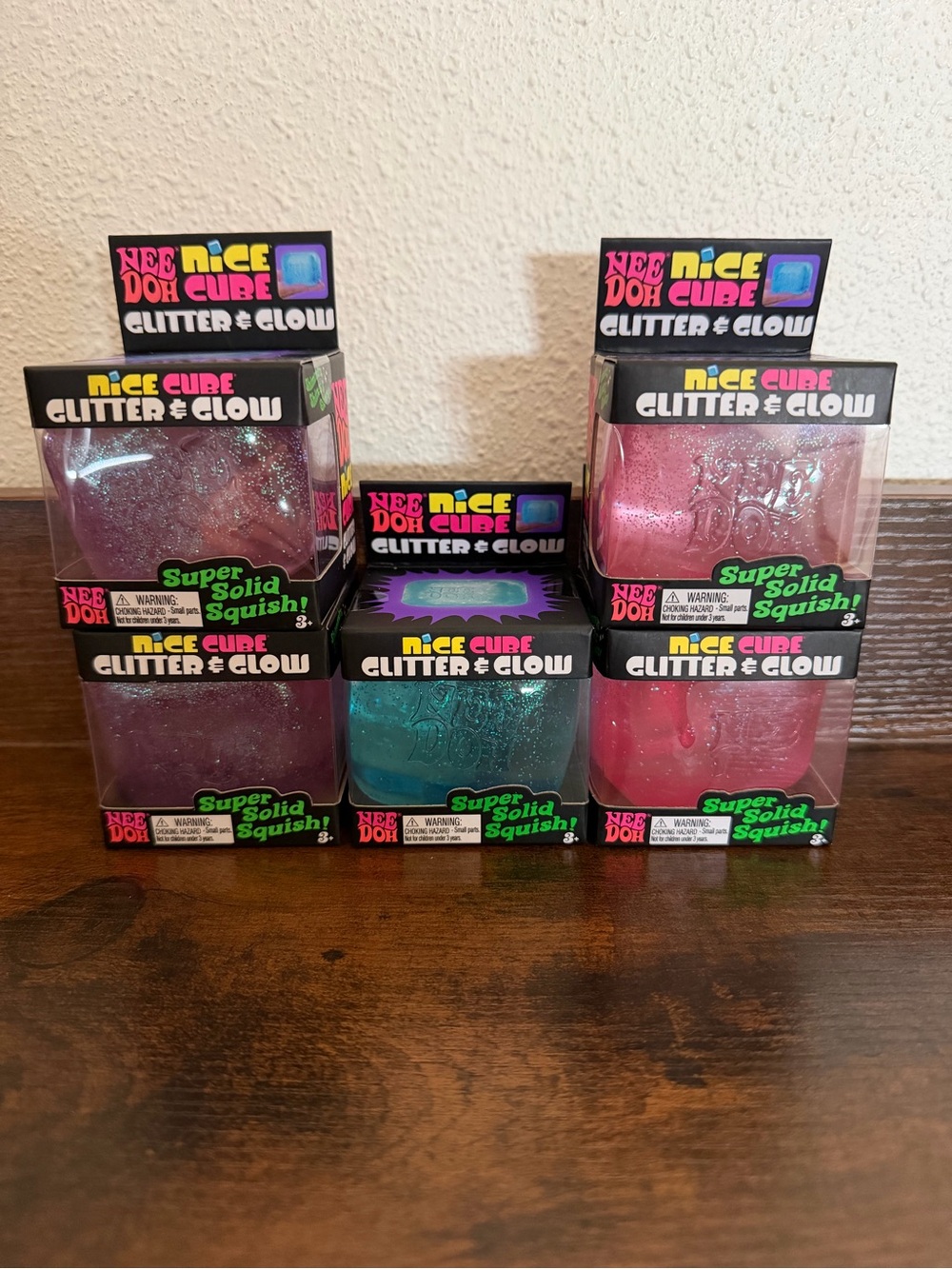 Nee Doh Glitter & Glow Nice Cubes - $25 each